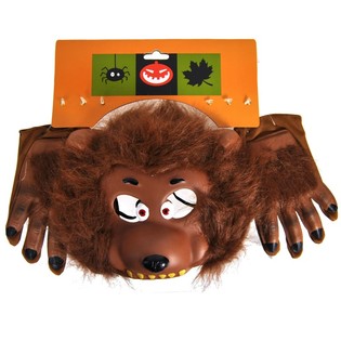 Topeng Serigala dengan Sarung Tangan (6 pcs)