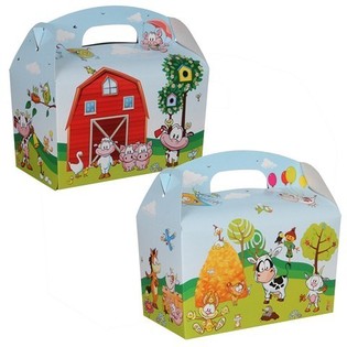 Box Menu Anak - Tema Peternakan (50 pcs)