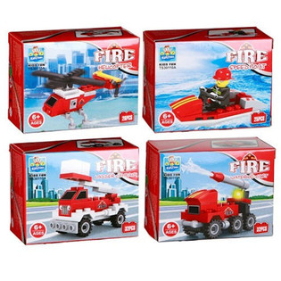Balok Susun Bricks - Seri Pemadam Kebakaran (24 pcs)