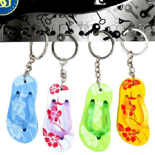 GANTUNGAN KUNCI BENTUK SANDAL JEPIT (12 pcs)