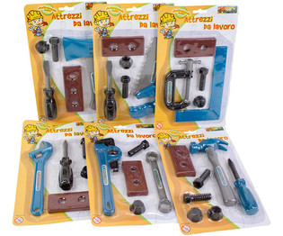 Set Alat Perkakas Anak pada Kartu (48 pcs)