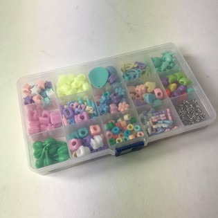 SET MANIK-MANIK DALAM KOTAK PENYIMPANAN - MIX WARNA (12 pcs)