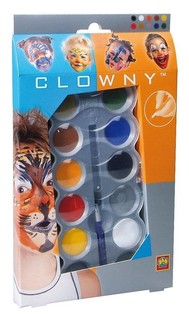 SES Clowny Cat Wajah Berbahan Dasar Air (10 Warna) (1 pcs)