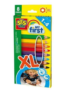 SES Creative My First - Pensil Warna Balita XL (8 pcs)