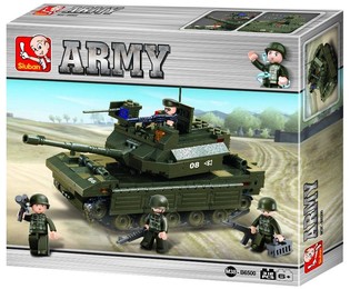 Sluban Tank M38-B6500 Army Mainan Balok (1 pc)