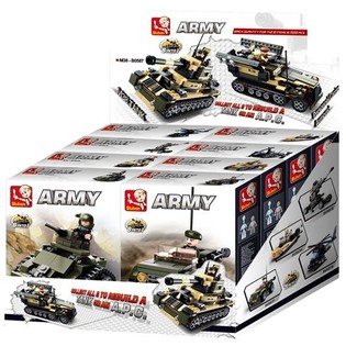 Sluban Tank Militer atau APC 8-in-1 M38-B0587 (1 Display / 8 pcs)