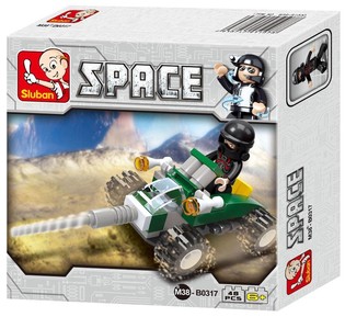 Sluban Space Vehicle M38-B0317 Kendaraan Luar Angkasa Mainan Balok (1 pc)