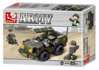 Sluban Jeep Militer M38-B5800 Mainan Balok (1 Pc)