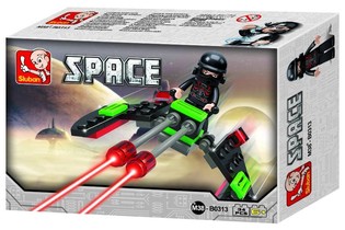 Sluban Space Fighter M38-B0313 Jet Tempur Luar Angkasa (1 pc)