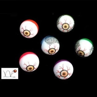 BOLA BEKEL DENGAN MATA - &Oslash; 3 CM (48 pcs)