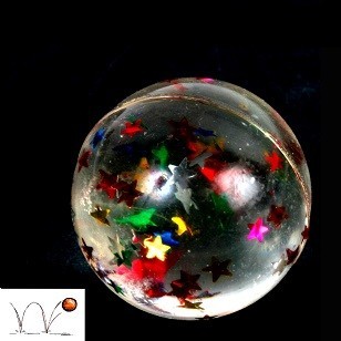 BOLA BEKEL BINTANG - &Oslash; 3 CM (48 pcs)
