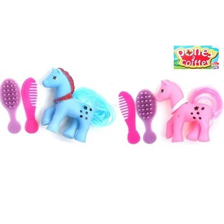 Kuda Pony Kecil, Termasuk Sikat & Sisir (36 pcs)