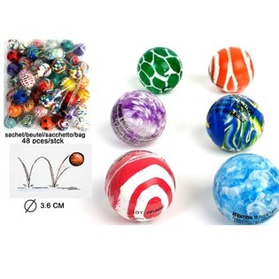 MIX BOLA BEKEL / BOLA PANTUL - &Oslash; 3.6 CM (48 pcs)
