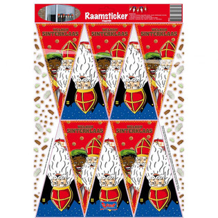 Stiker Dekorasi Jendela Sinterklaas (12 pcs)