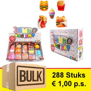 *** PENAWARAN GROSIR *** JUMBO SQUISHY dalam Display (288 pcs) - TREN!