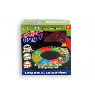 LINTASAN AJAIB DENGAN MOBIL GLOW IN THE DARK, Set 48 Bagian (2 pcs.)