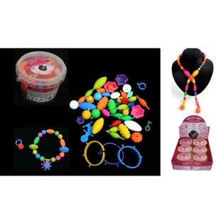 BUAT KALUNG ATAU GELANG SENDIRI, 200 bagian. DALAM DISPLAY (6 pcs.)