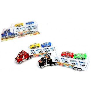 Truk Besar dengan 4 Mobil dalam Blister (6 pcs)