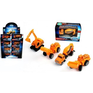 CAMPURAN KENDARAAN KONSTRUKSI LOGAM DIE-CAST (24 pcs)