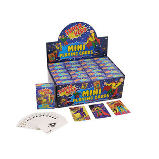 KARTU REMI MINI &ndash; MODEL: SUPER HERO DALAM DISPLAY (24 pcs.)