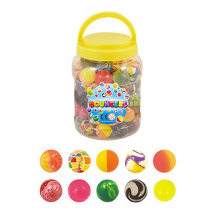 Bola Pantul Mix Design &Oslash;3.5 cm dalam Toples (72 pcs)