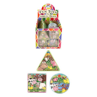 Mainan Melatih Kesabaran "Hewan Ternak" dalam Display (96 pcs)