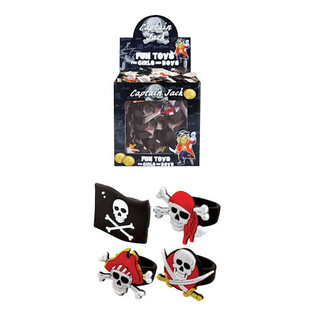 Cincin Anak Silikon Model Bajak Laut dalam Display (156 pcs) - Grosir