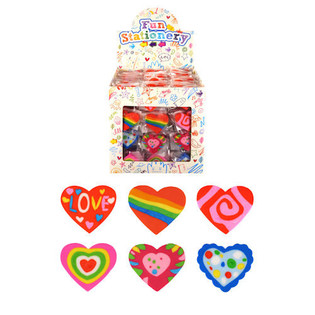 Penghapus Model Hati dalam Display (216 pcs)
