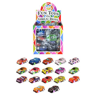Mainan Mobil Pull-Back Kecil Keren dengan Display (48 pcs)