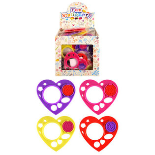 Spirograf Bentuk Hati dalam Display (50 pcs)