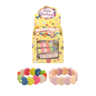 Gelang Karet Anak Motif Hati dalam Display (60 pcs)