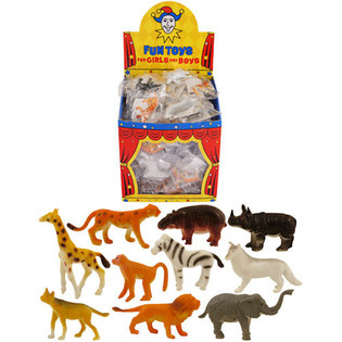 Mainan Hadiah Lucky Dip Hewan Rimba dalam Display (84 pcs)