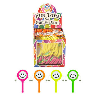 Mainan Drum Spin Smiley dalam Display (72 pcs)