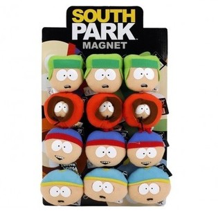 MAGNET BONEKA SOUTH PARK, 7CM, PADA DISPLAY (12 pcs)