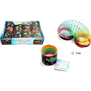 Slinky Besar Motif Hewan Laut &Oslash;7cm dalam Display (12 pcs)