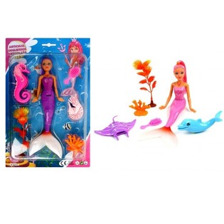 Boneka Putri Duyung Besar di Kartu, 25 cm (2 pcs)