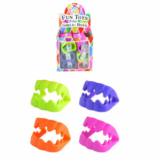Mainan Gigi Vampir Multi Warna dalam Display (120 pcs)