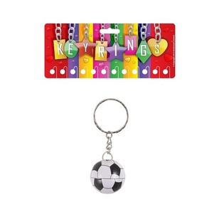 Gantungan Kunci Bola Logam (12 pcs)