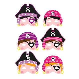 MASKER BAJAK LAUT FOAM - ANAK PEREMPUAN (24 pcs)