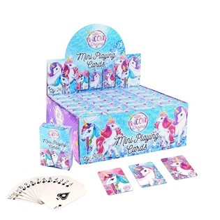 KARTU REMI MINI &ndash; MODEL: UNICORN DALAM DISPLAY (24 pcs)