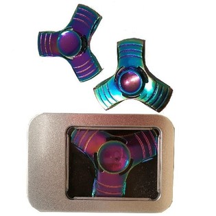 FIDGET SPINNER LOGAM DALAM KOTAK KADO (10 pcs)