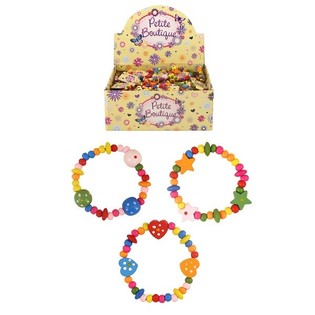 Gelang Kayu Anak-anak dalam Display (144 pcs)