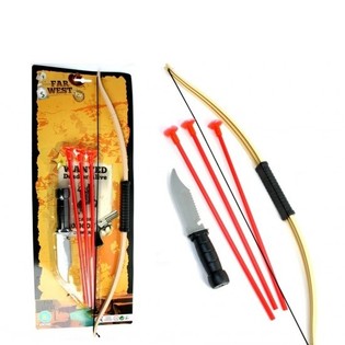 Set Busur dan Panah pada Kartu (12 pcs)
