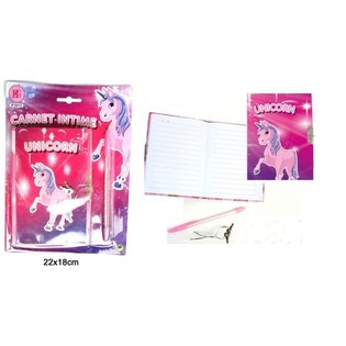 BUKU CATATAN UNICORN DENGAN GEMBOK + PENA (24 pcs.)