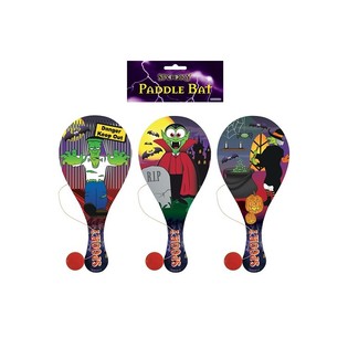 HALLOWEEN - PERMAINAN RAKET BOLA DENGAN KARET (24 pcs)