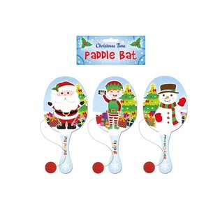 NATAL - PERMAINAN PADDLE BALL DENGAN ELASTIS (24 pcs)