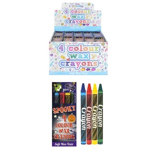 Set Krayon Lilin HALLOWEEN 4 Warna dalam Display (120 pcs)