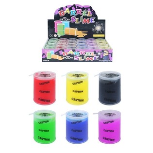 Slime Mini Berwarna dalam Tong Mini dengan Display (24 pcs)