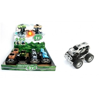 Mobil Monster Friction Besar dalam Display (12 pcs)