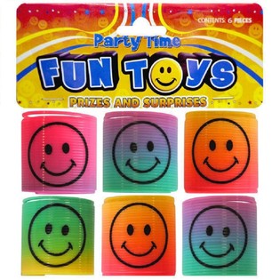 6 PCS MINI SMILEY SPIRAL &Oslash;3.5 CM DALAM KANTONG (6 KANTONG)